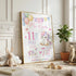 Personalised Unicorn Poster – Custom Baby Birth Stats Print | Nursery Wall Art A3 A2 A1