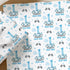 Personalised Fast One birthday wrapping paper for boys, blue racing car first birthday gift wrap with custom name, race car themed birthday paper