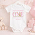 First Birthday Pyjamas – Personalised Pink Striped Soft Cotton Outfit For Girls - Vest