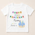 Children's clothing with the birthday t-shirt design