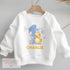 Personalised First Birthday Jumper, Birthday Sweatshirt for Children, I am One, Blue Bubbles Duck