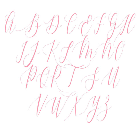 a handwritten font that is in the shape of a heart