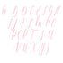 a handwritten font that is in the shape of a heart