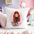 Personalised Girls Fashion makeup Cushion Cover | Super Soft and Fully Washable | Perfect Gift for teenage girls