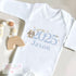 Personalised Baby Sleepsuit Bib Set Born in 2025 with Blue Rabbit Design - Ideal New Baby Gift