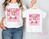 Matching Mummy and Me Christmas T-Shirts Personalised Family Xmas Tops