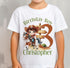 Personalised Cowboy Birthday T-Shirt - Custom Name Cotton Party Tee For Kids
