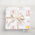 Personalized Birthday Wrapping Paper – Floral Pink Design With Custom Name, Butterfly Theme