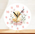 Personalised Acrylic Clock for New Baby Yellow Duck Flowers Perfect Nursery Decor for Baby Girl 24.5cm