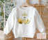 Personalised "Bee is One" 1st Birthday Jumper โ Custom Name โ White Baby & Toddler Sweatshirt โ Soft Cotton Blend โ DTG Print