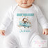 First Time Flyer Baby Outfit, Personalised Baby Holiday Vest, Monkey First Flight Sleepsuit, Newborn Travel Gift, Baby Shower Present