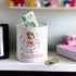 Personalised Ceramic White Money Box Coin Bank - Dancing Ballerina with name