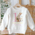 Personalised Floral Bunny First Birthday Jumper for Girls - I Am One Sweatshirt