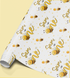 a repeating pattern of yellow bees and the text "Sams is me" on a white background.