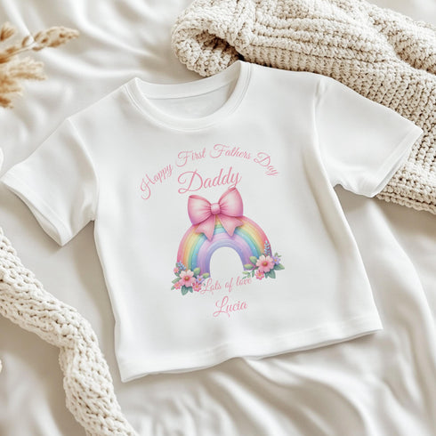 Personalised First Father's Day Baby Vest, DTG Printed, Newborn Gift, Soft Cotton Baby Outfit, Father's Day Baby Grow, 1st Father's Day Gift