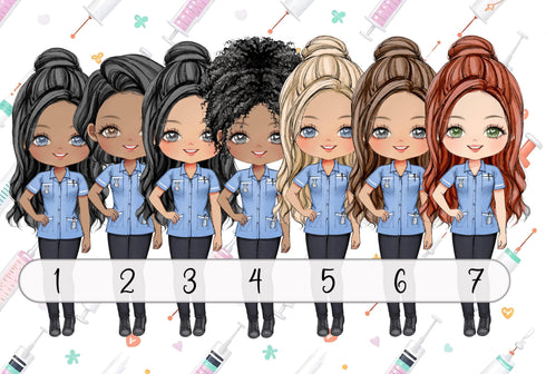 Personalised Nurse Midwife Bag Charm with Swivel Clip Custom Name Keyring Gift for Healthcare Workers