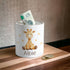 Personalised Ceramic White Money Box Coin Bank - Cute Nursery Giraffe with name