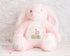 Personalised First Birthday Bunny, Soft Toy Rabbit, Various Colours, 1st Birthday Gift Girl Teddy. Baby Girl Keepsake, Personalised Soft Toy