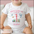 Personalised Under the Sea Sleepsuit Vest Set - First Birthday Outfit for Pink Girls
