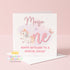 Unicorn 1st Birthday Card – Personalised Name, Pink Unicorn Design Keepsake