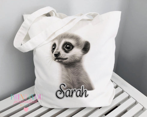 Personalised Tote Bag - Durable Cotton Shopping Bag With Highland Cow Design