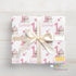 Personalised Birthday Wrap - Pink Cupcake Wrap With Custom Name & Age | Confetti Dots Design