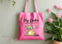 Personalised Duck Tote Bag Funny Gift, My Ducks Not In A Row Bag - Lilac