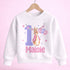 Children's clothing with the birthday sweatshirt design