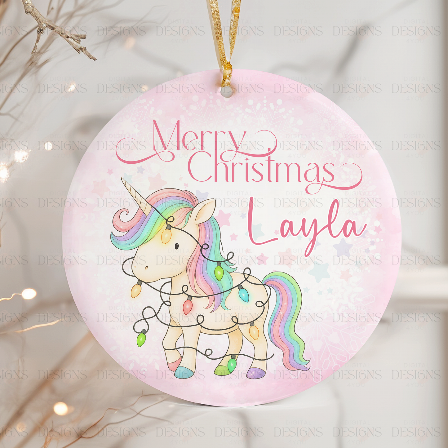 Unicorn Christmas Bauble – Limited Edition Design – Exclusive PNG File Download
