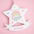 Personalised Thank You Star Plaque – Acrylic Hanging Keepsake Gift
