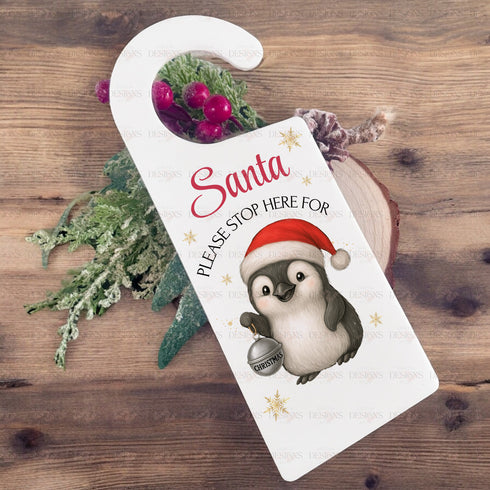 Santa Stop here Hanger Design 4 (Exclusive, Only 20 Sets Available)