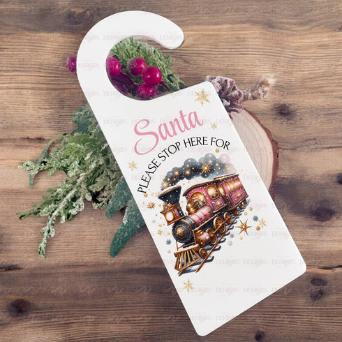 Santa Stop here Hanger Design 5 (Exclusive, Only 20 Sets Available)
