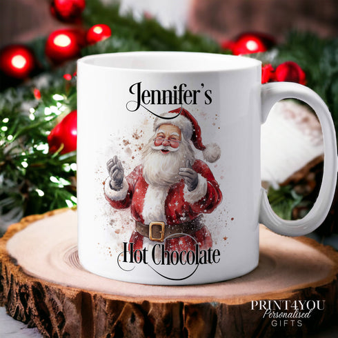 Personalised Christmas Mug, Magical Santa Design - Perfect for Christmas Eve Box