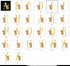 Reindeer Gold Alphabet (Exclusive, Only 25 Sets Available)