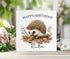 Personalised Hedgehog Birthday Card, Adults Birthday Card, 6x6" White Square, Card For Her, Card for Him, Mum, Dad, Nan, Sister, Brother