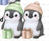 Green Gold Gift Penguin PNG Set – Exclusive Limited Edition (Only 20 Sets Available)