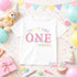 Girls 1st Birthday Pyjamas – Personalised Pink Birthday Pyjama Set With Custom Name - Vest