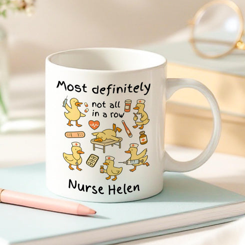 Personalised Nurse Mug – Funny Custom Name Cup – Healthcare Worker Gift