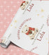 Personalised Christmas Wrapping Paper, Polar Bear Name Gift Wrap