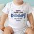 First Father's Day, New Dad Gift, 1st Father's Day Sleepsuit & Babygrow Bodysuit - Daddy's First Father's Day Keepsake, Personalised Baby