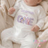 Personalised 1st Birthday Outfit – Purple Dinosaur Cake Smash Baby Girl Top