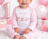 Children's clothing with the first birthday pyjamas design