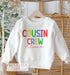 Personalised Crew Jumper for Family Sibling Holiday Matching - Neutral Design
