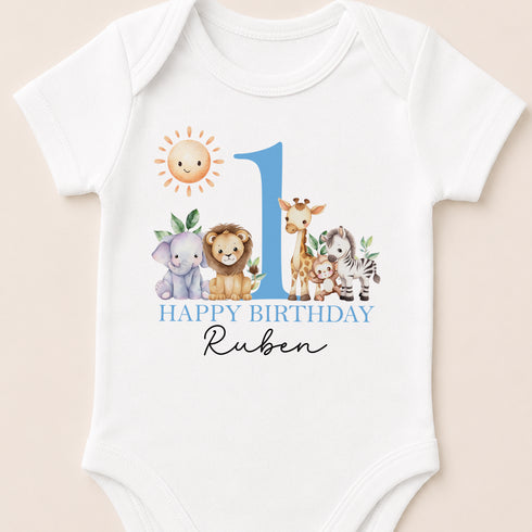 Children's clothing with the 1st birthday outfit design