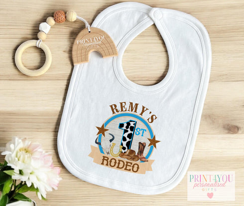 My First Rodeo Baby Outfit Personalised | Cowboy First Birthday Gift Idea