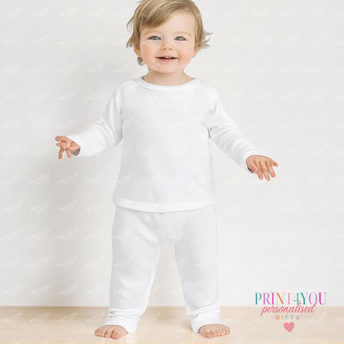 Personalised First Birthday Outfit – Soft Cotton Baby Sleepwear Set – Custom Vest & T – Shirt - Sleepsuit