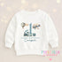 Children's clothing with the first birthday jumper design