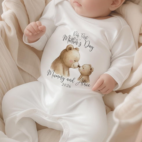 First Mothers Day Outfit – Personalised Baby Keepsake Teddy Bear Gift 2026