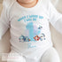 Under the Sea Blue: Personalised 'When I Wake Up I Will Be One' Sleepsuit & Vest - 1st Birthday Outfit