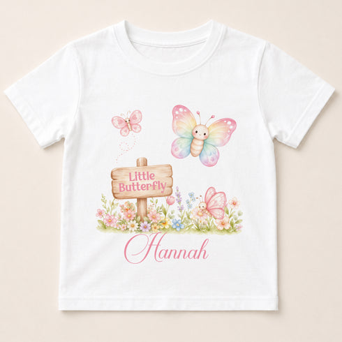 Children's clothing with the butterfly t-shirt design